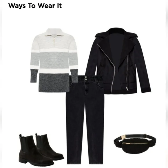 Loft Faux Suede Aviator Jacket - Picture 9 of 11